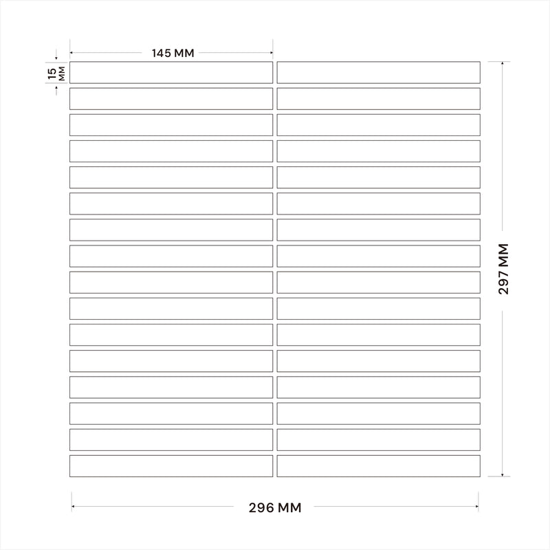 Porcelain Mosaic | Kit Kat | 15x145 | CT1514501 | Matt