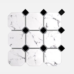Porcelain Mosaic | Carrara | 95x95 | KJ95202 | Matt