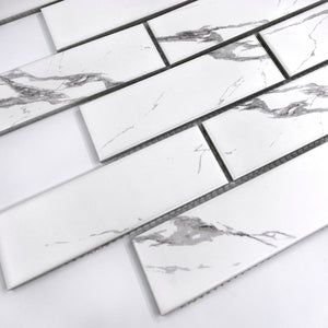 Porcelain Mosaic | Carrara | 45x145 | KLB4514501 | Matt