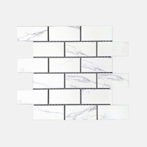 Porcelain Mosaic | Carrara | 45x95 | KLB459501 | Matt