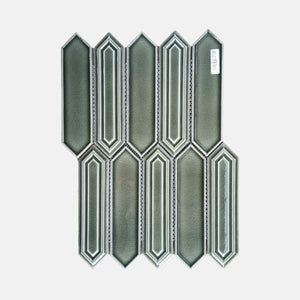 Porcelain Mosaic | Long Hexagon | 48x198 | KLC198701 | Gloss