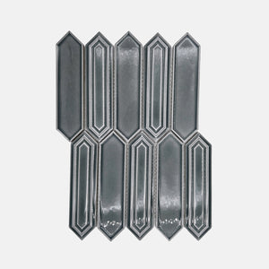 Porcelain Mosaic | Long Hexagon | 48x198 | KLC198704 | Gloss