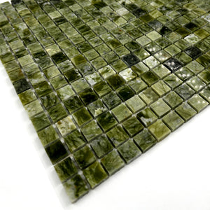 Square Marble Mosaic Apple Green LG10 Honed