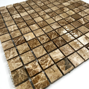 Square Marble Mosaic Emperador Light LV05 Polished
