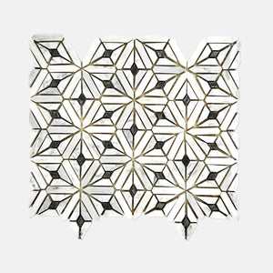 Special Marble Mosaic White Grey LW36 Polished