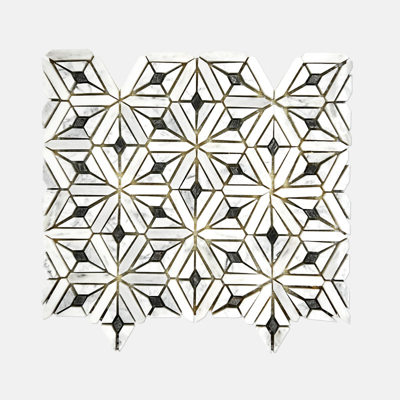 Special Marble Mosaic White Grey LW36 Polished