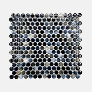 Porcelain Mosaic | Penny Round | D19 | NKJ1953 | Gloss